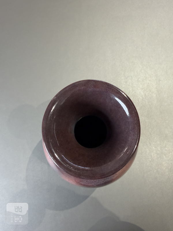 清雍正 仿钧窑菊瓣纹橄榄尊 - 图10